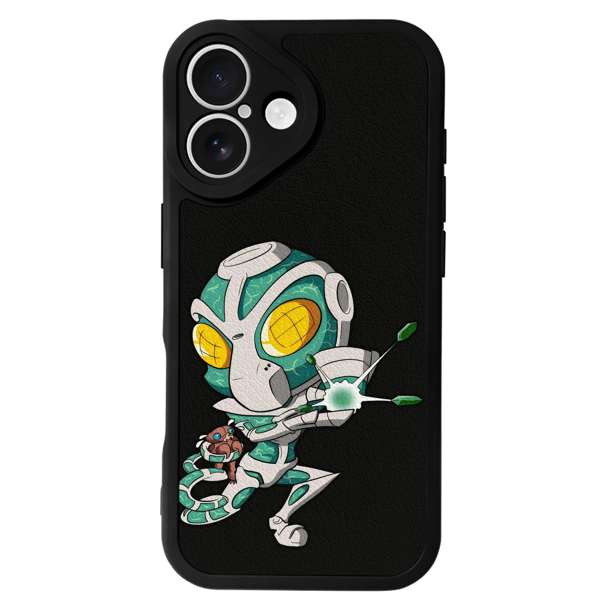 （画像用） ジョジョの奇妙な冒険 花京院 典明（かきょういん のりあき） JoJo's Bizarre Adventure Kakyoin Noriaki 【iPhone 16シリーズ対応】シリコンスマホケース（レザー調） 材質：シリコン